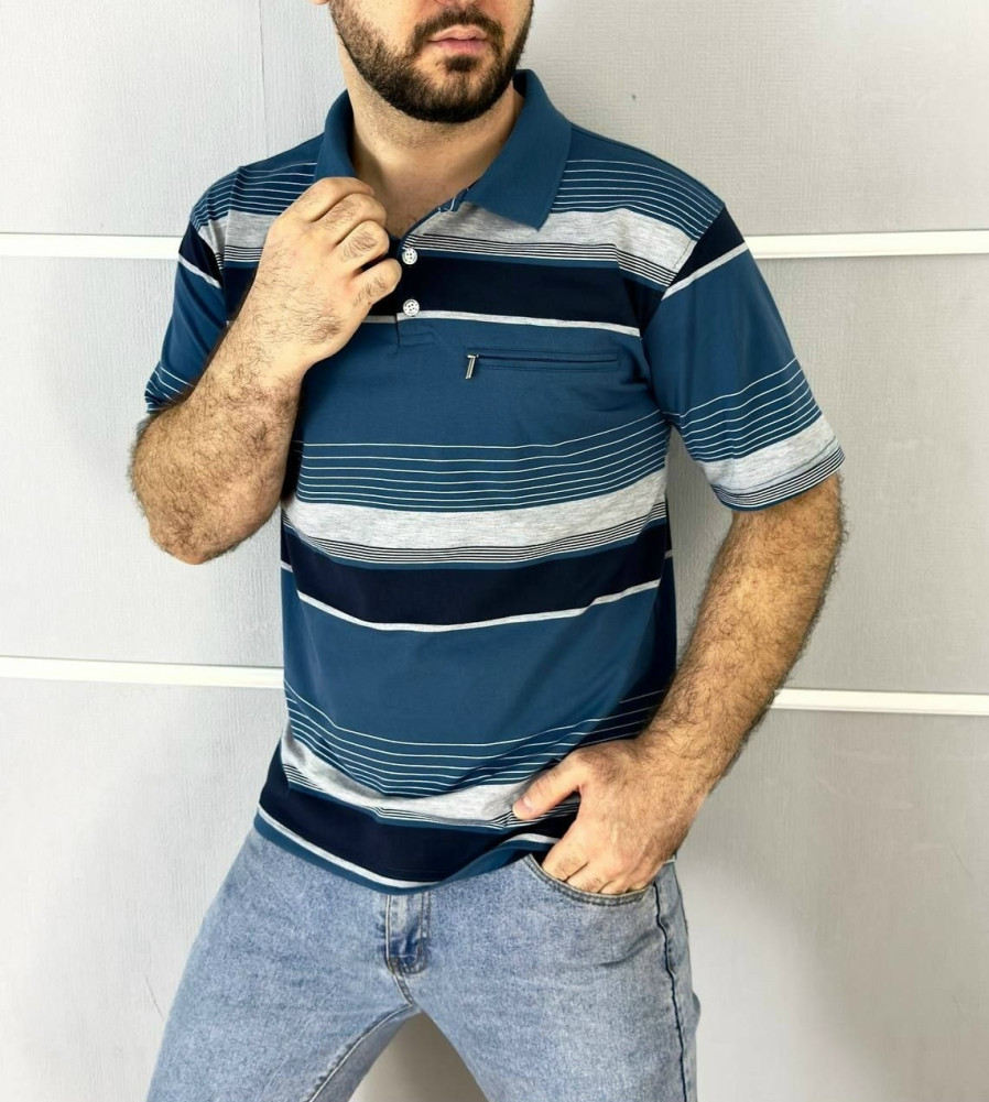 Мужская футболка темно-синяя