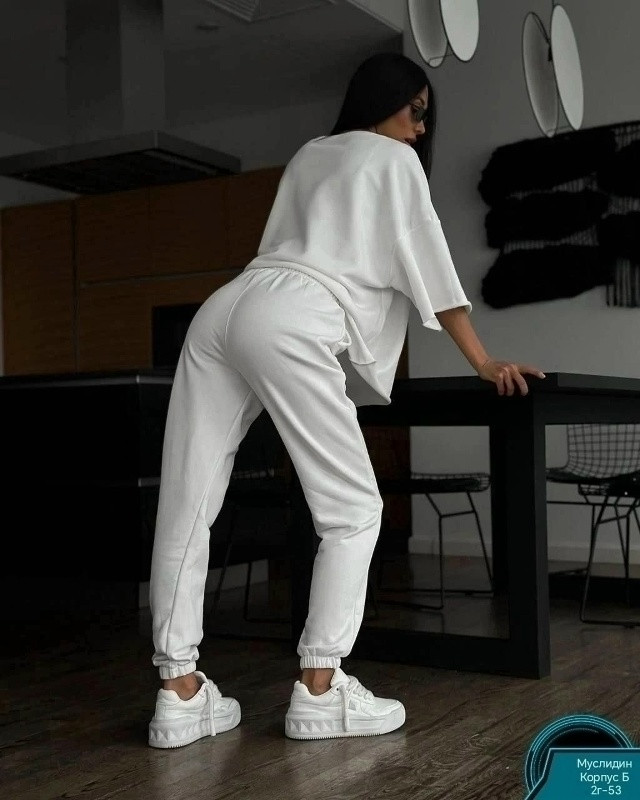 Женский костюм белый купить в Интернет-магазине Садовод База - цена 1100 руб Садовод интернет-каталог