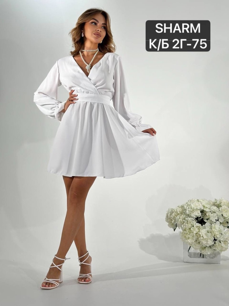 Платье белое купить в Интернет-магазине Садовод База - цена 600 руб Садовод интернет-каталог