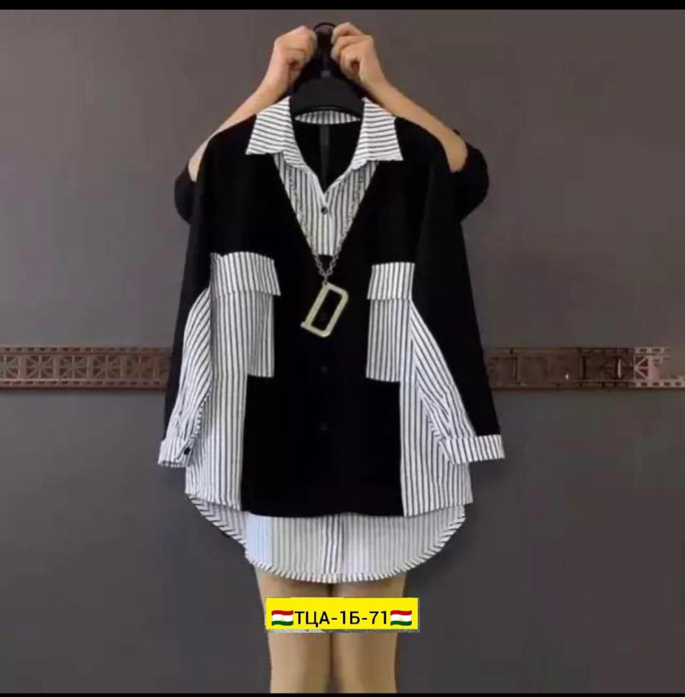 Женская рубашка черная купить в Интернет-магазине Садовод База - цена 700 руб Садовод интернет-каталог