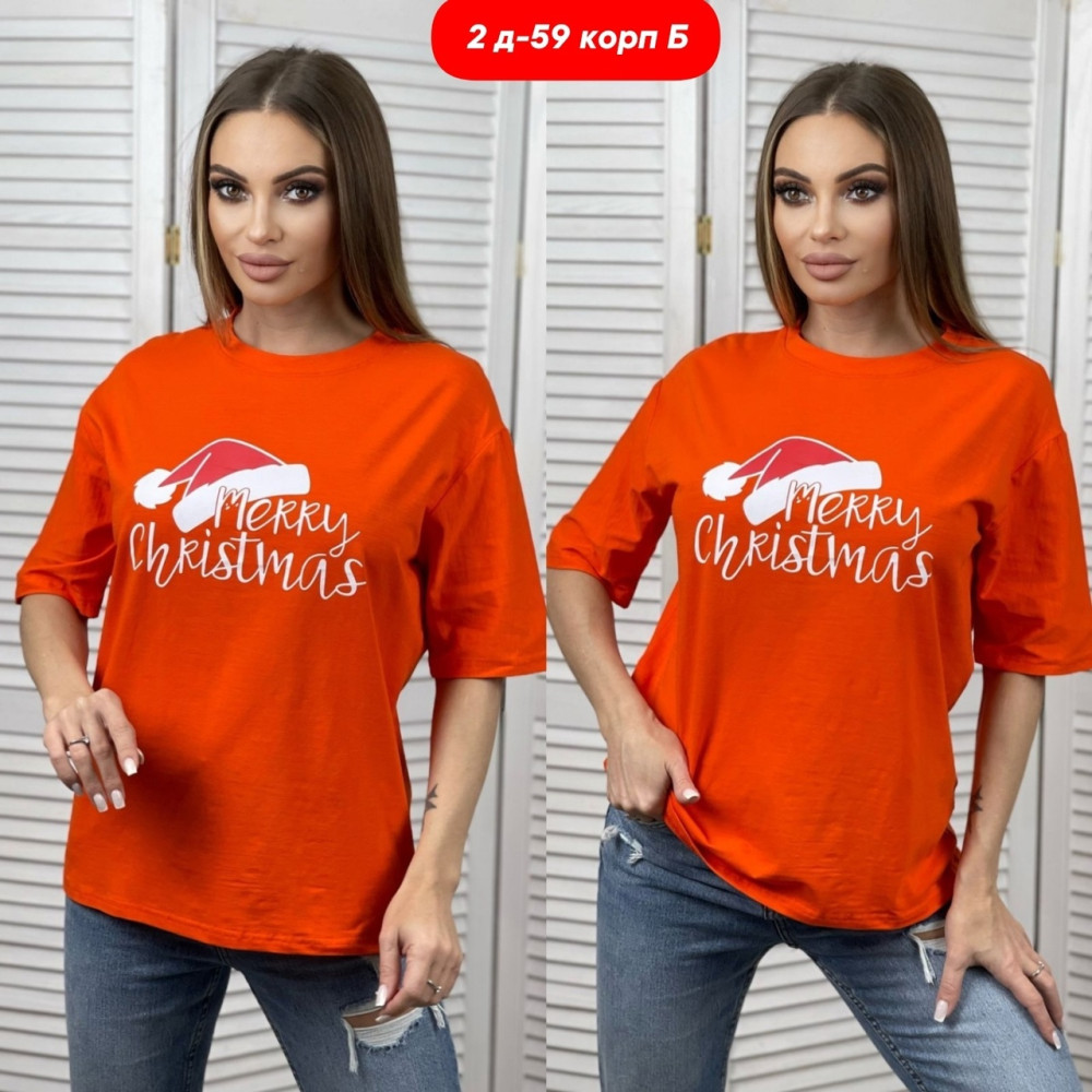 Женская футболка оранжевая купить в Интернет-магазине Садовод База - цена 200 руб Садовод интернет-каталог