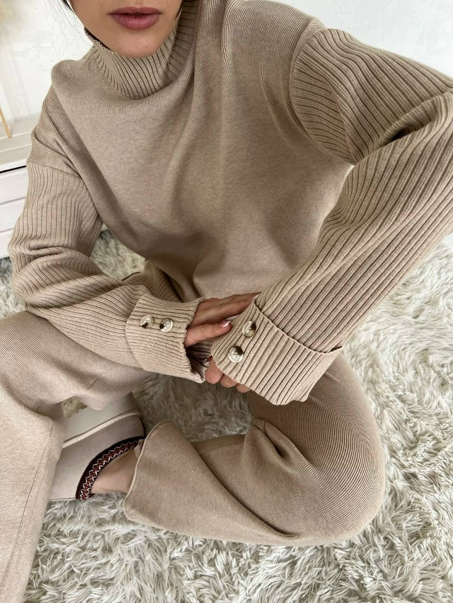 Женский костюм бежевый купить в Интернет-магазине Садовод База - цена 2500 руб Садовод интернет-каталог