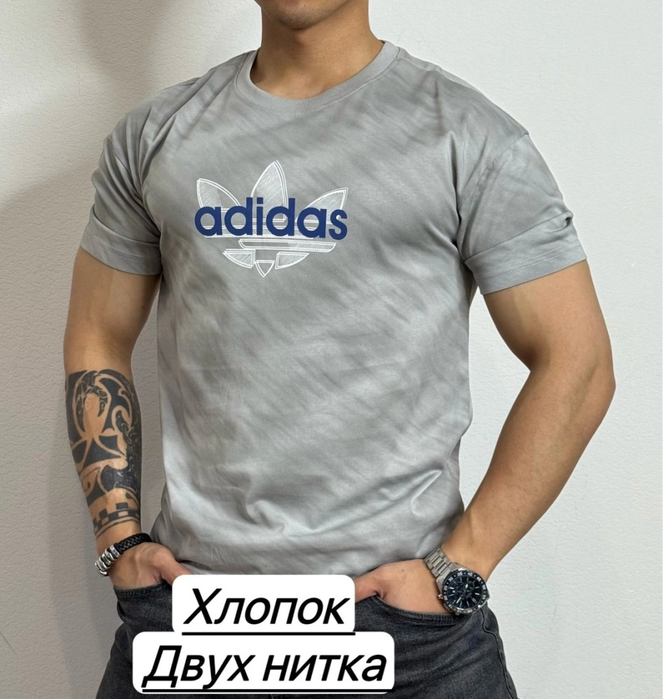 Мужская футболка светло-серая купить в Интернет-магазине Садовод База - цена 600 руб Садовод интернет-каталог