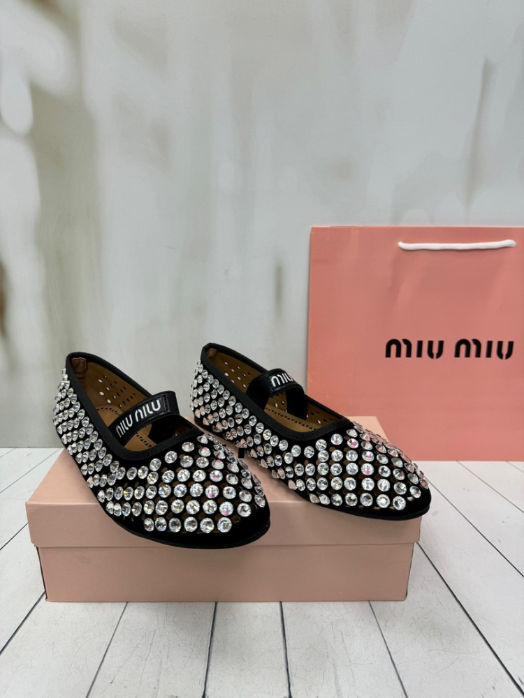 😍БАЛЕТОЧКИ miu miu😍 купить в Интернет-магазине Садовод База - цена 3500 руб Садовод интернет-каталог