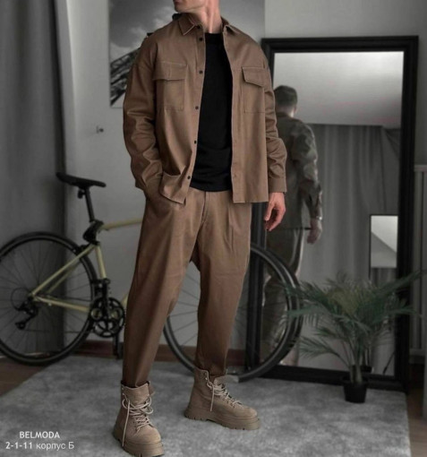 Мужская коллекция стильных двоек из качественного льна: брюки и рубашка САДОВОД официальный интернет-каталог