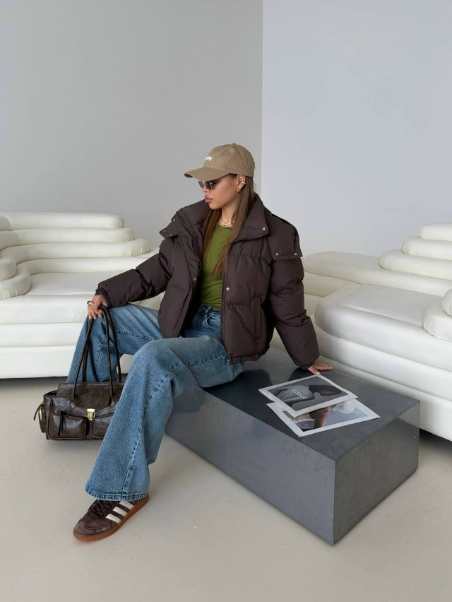 Куртка женская коричневая купить в Интернет-магазине Садовод База - цена 2700 руб Садовод интернет-каталог