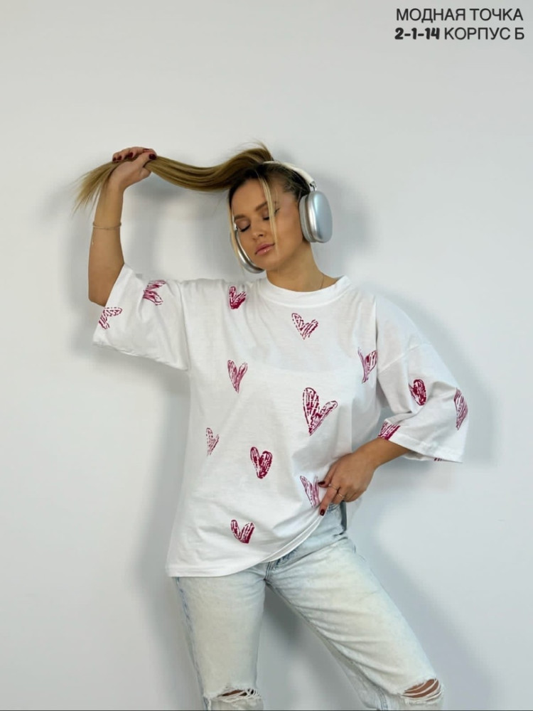 Женская футболка белая купить в Интернет-магазине Садовод База - цена 500 руб Садовод интернет-каталог
