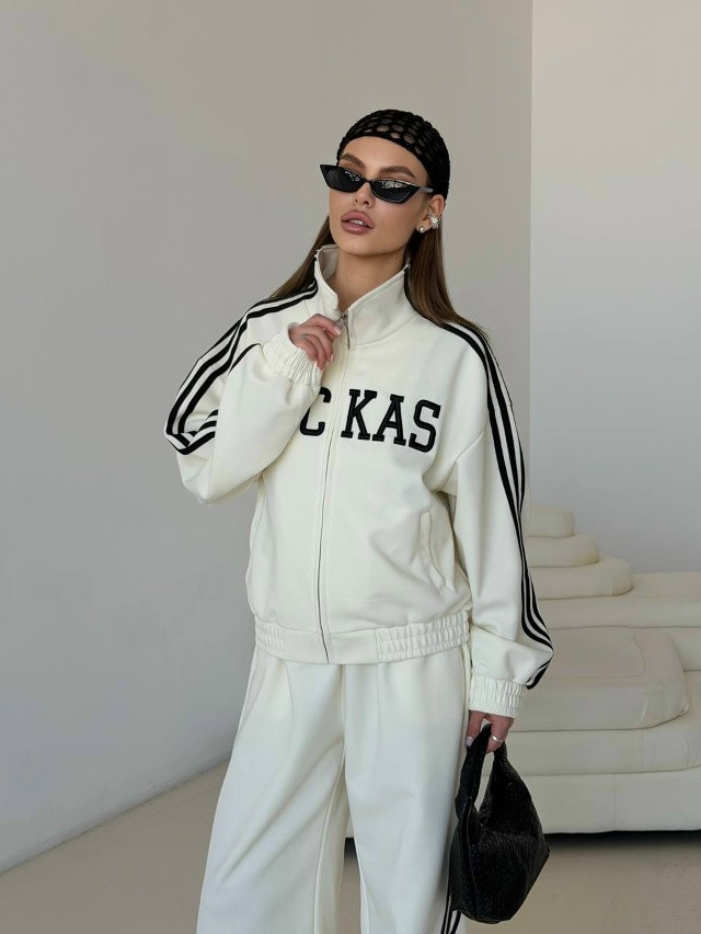 Спортивный женский костюм белый купить в Интернет-магазине Садовод База - цена 3100 руб Садовод интернет-каталог