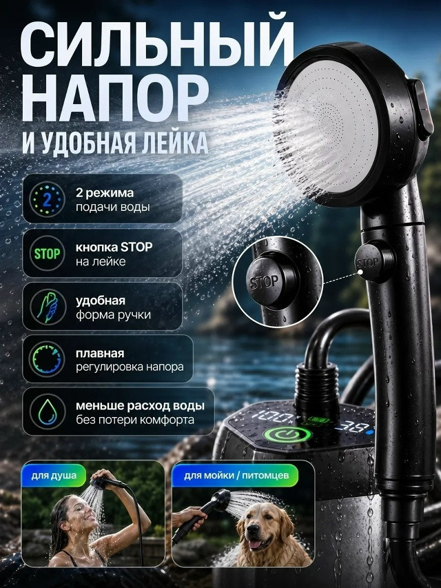 Походный душ купить в Интернет-магазине Садовод База - цена 950 руб Садовод интернет-каталог