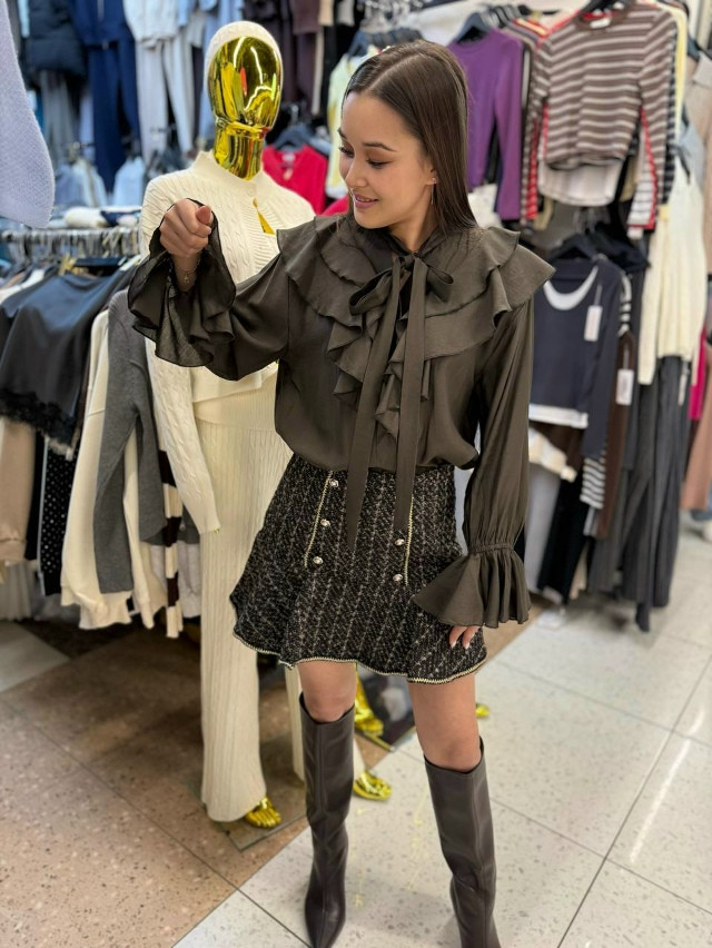 Женская рубашка черная купить в Интернет-магазине Садовод База - цена 1400 руб Садовод интернет-каталог