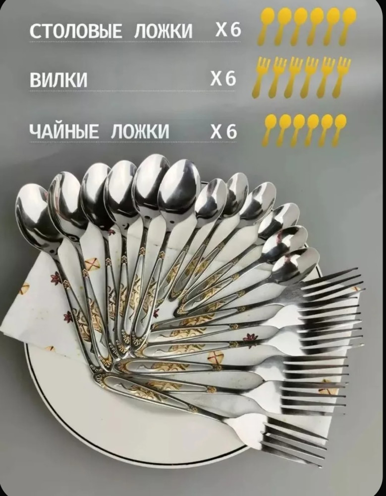 Набор столовых приборов купить в Интернет-магазине Садовод База - цена 200 руб Садовод интернет-каталог