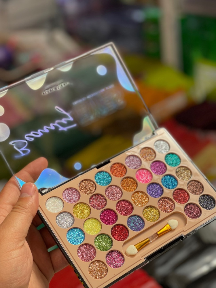 ☑️Тени для век  36 Color Palette Extra Shimmer Gel Glitter Eyeshadow купить в Интернет-магазине Садовод База - цена 150 руб Садовод интернет-каталог