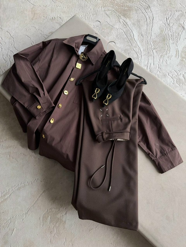 Женская рубашка коричневая купить в Интернет-магазине Садовод База - цена 3000 руб Садовод интернет-каталог