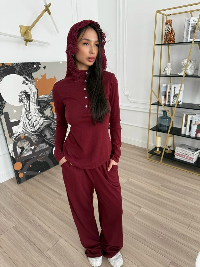 Женский костюм бордовый купить в Интернет-магазине Садовод База - цена 2400 руб Садовод интернет-каталог