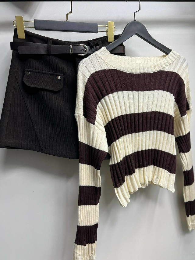 Свитер женский коричневый купить в Интернет-магазине Садовод База - цена 900 руб Садовод интернет-каталог