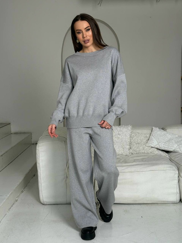 Женский костюм серый купить в Интернет-магазине Садовод База - цена 2300 руб Садовод интернет-каталог