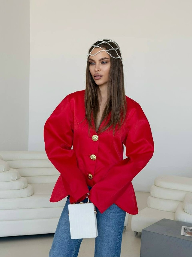 Женский пиджак красный купить в Интернет-магазине Садовод База - цена 2100 руб Садовод интернет-каталог