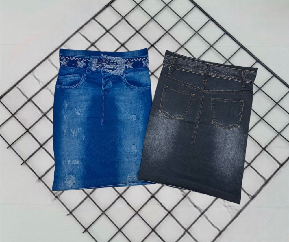 ❤️‍🔥Юбка, эластичный  цвет джинсовка купить в Интернет-магазине Садовод База - цена 150 руб Садовод интернет-каталог