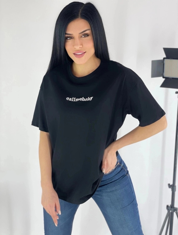 Женская футболка черная купить в Интернет-магазине Садовод База - цена 500 руб Садовод интернет-каталог