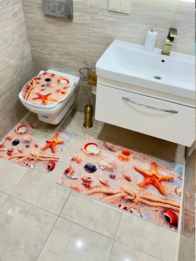 Набор ковриков в ванну 3 предметов САДОВОД официальный интернет-каталог