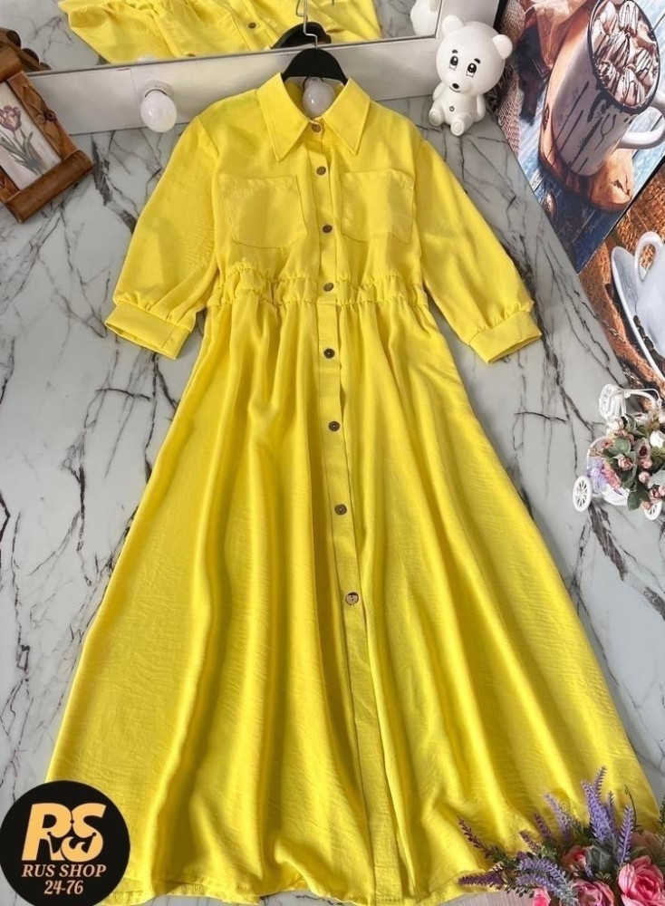 Платье желтое купить в Интернет-магазине Садовод База - цена 650 руб Садовод интернет-каталог