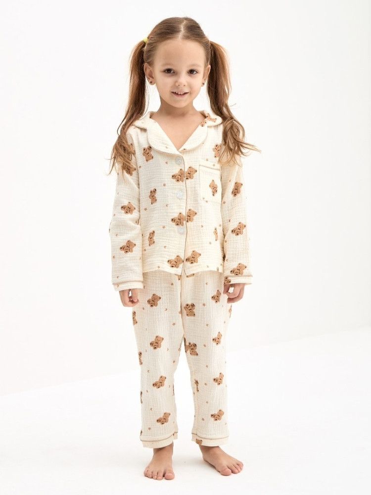 Детская пижама, муслин 🎀🎀🎀 купить в Интернет-магазине Садовод База - цена 1000 руб Садовод интернет-каталог