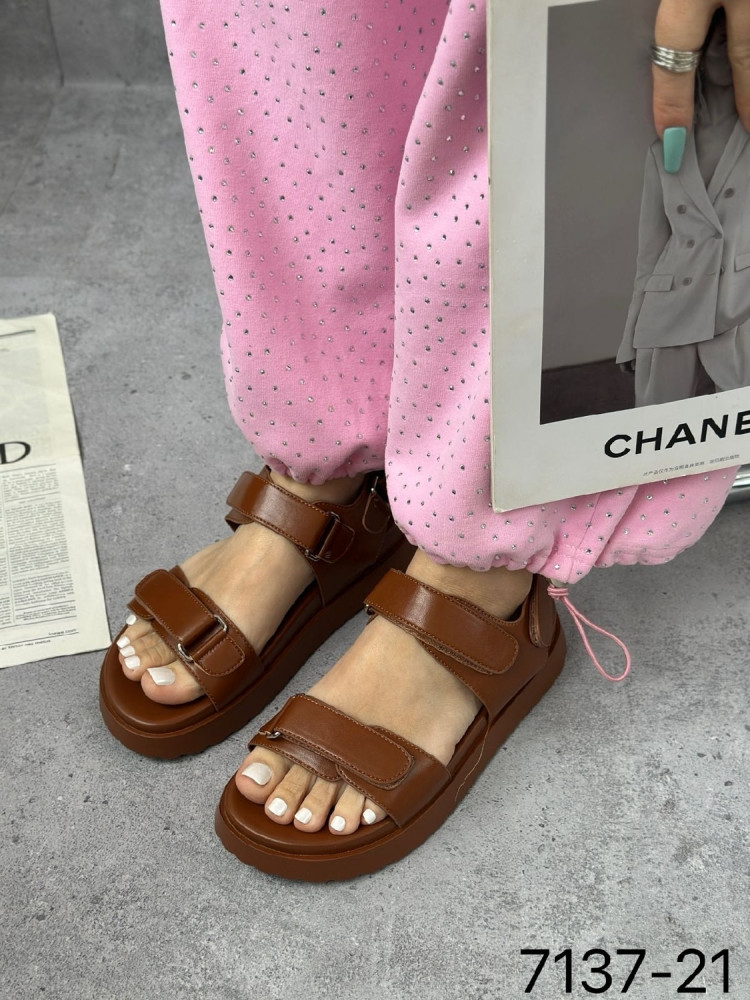 Босоножки женские коричневые купить в Интернет-магазине Садовод База - цена 700 руб Садовод интернет-каталог