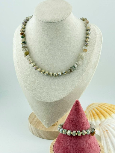 💗Колье из натурального кварца  «Мерида» САДОВОД официальный интернет-каталог