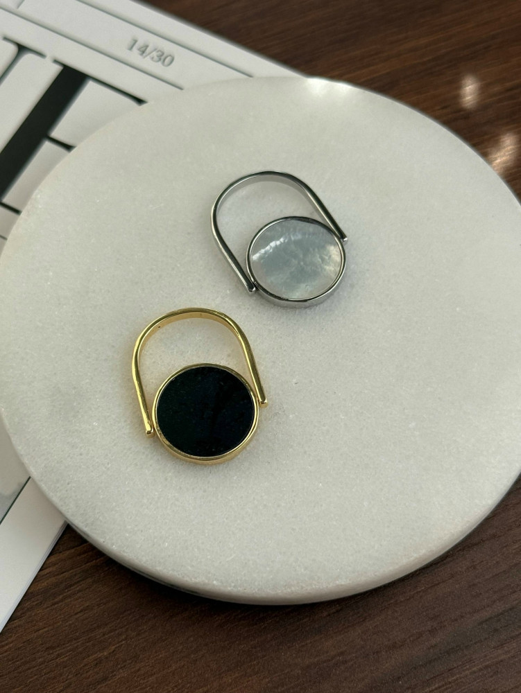 🤍🖤 Кольцо-перевертыш купить в Интернет-магазине Садовод База - цена 250 руб Садовод интернет-каталог