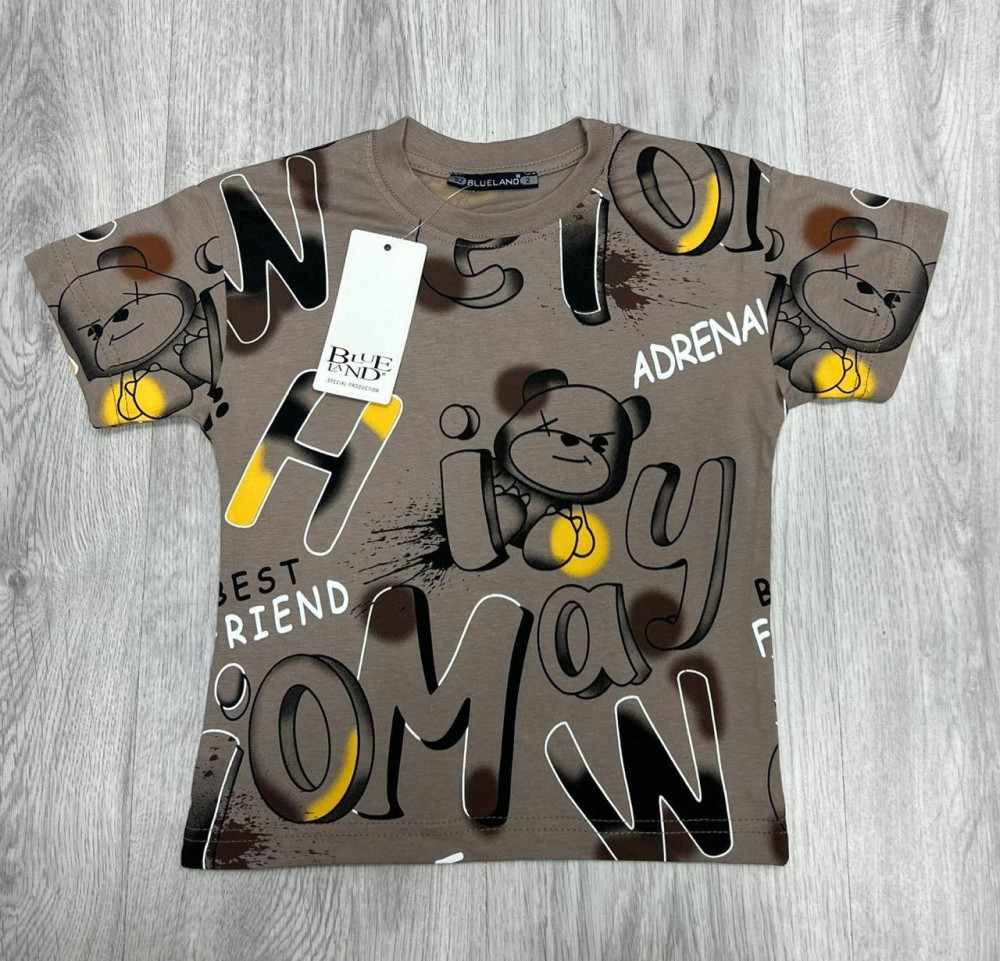 Детская футболка коричневая купить в Интернет-магазине Садовод База - цена 400 руб Садовод интернет-каталог