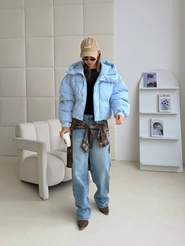 Куртка женская голубая купить в Интернет-магазине Садовод База - цена 2700 руб Садовод интернет-каталог