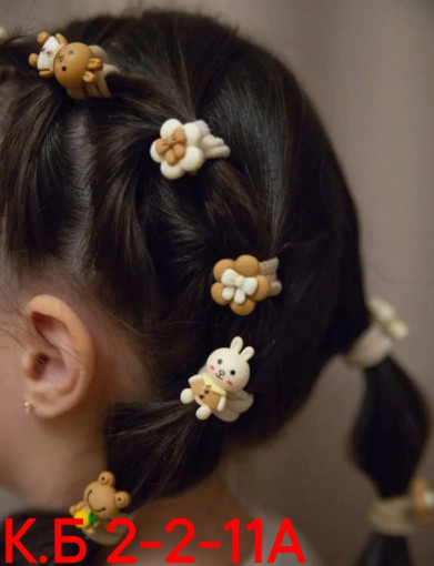Детский резинки для волос подарочный банке количество 10 штук САДОВОД официальный интернет-каталог