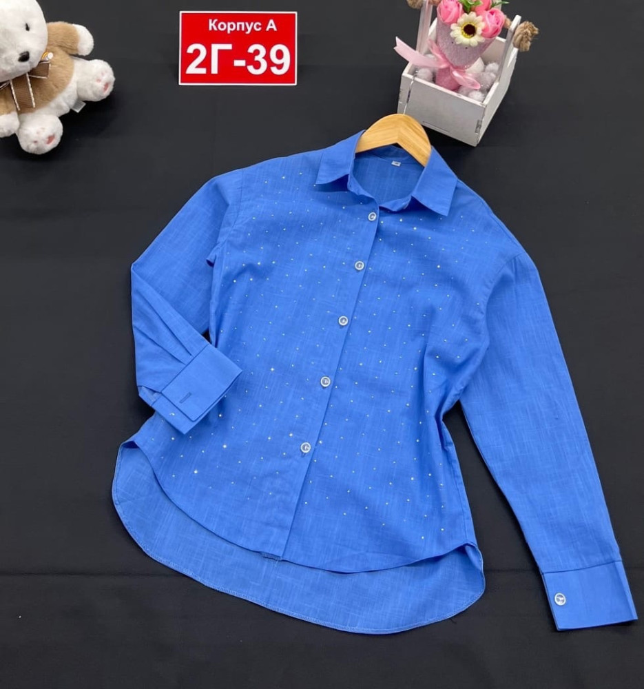 Детская рубашка синяя купить в Интернет-магазине Садовод База - цена 650 руб Садовод интернет-каталог