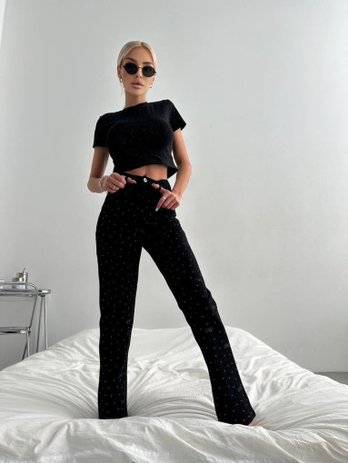 ⚜️ Стильные джинсы со стразами MiuMiu САДОВОД официальный интернет-каталог