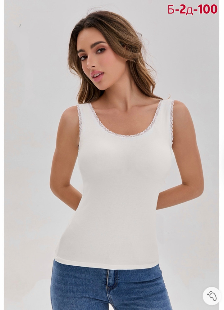 Женская майка белая купить в Интернет-магазине Садовод База - цена 300 руб Садовод интернет-каталог