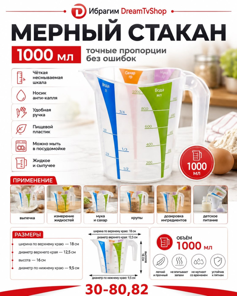 Кухонный мерный стакан купить в Интернет-магазине Садовод База - цена 120 руб Садовод интернет-каталог