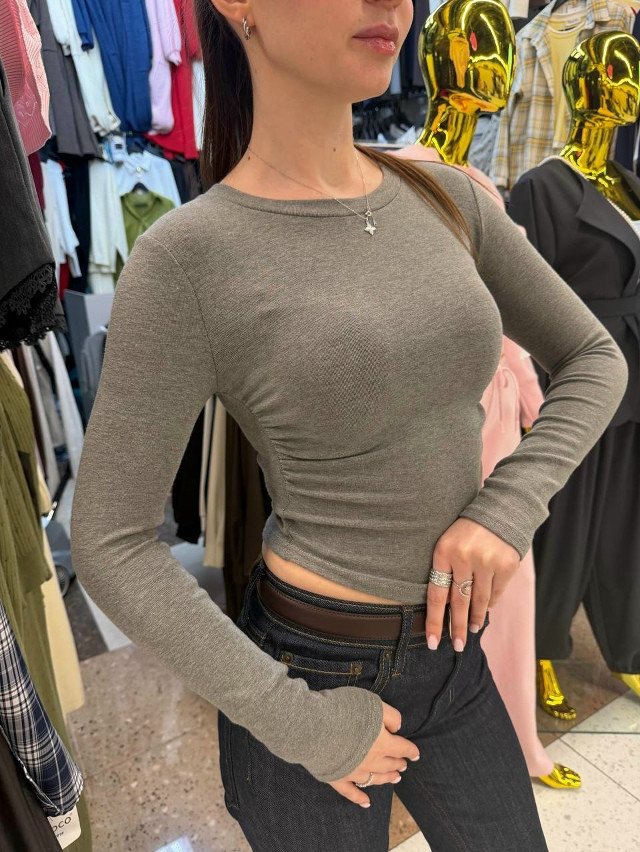 Лонгслив серый купить в Интернет-магазине Садовод База - цена 1000 руб Садовод интернет-каталог