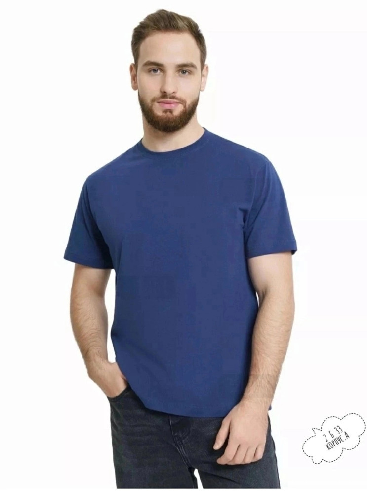 Женская футболка темно-синяя купить в Интернет-магазине Садовод База - цена 250 руб Садовод интернет-каталог