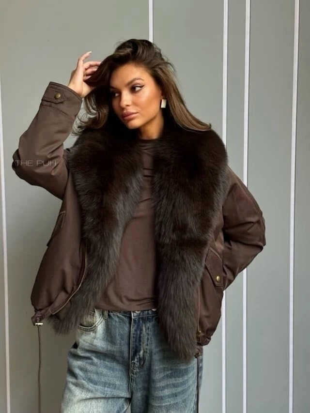 Куртка женская коричневая купить в Интернет-магазине Садовод База - цена 6500 руб Садовод интернет-каталог