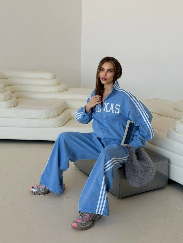 Спортивный женский костюм голубой купить в Интернет-магазине Садовод База - цена 3100 руб Садовод интернет-каталог