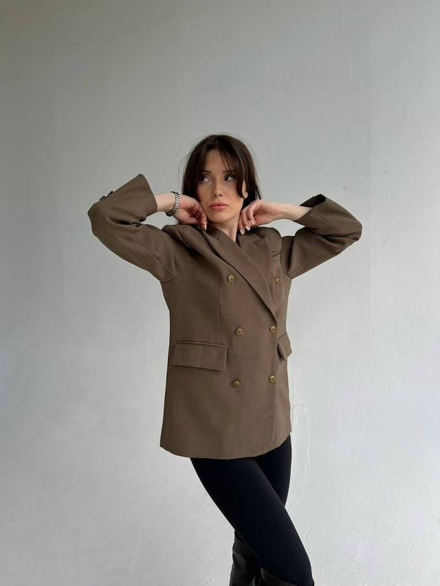 Женский пиджак бежевый купить в Интернет-магазине Садовод База - цена 2600 руб Садовод интернет-каталог