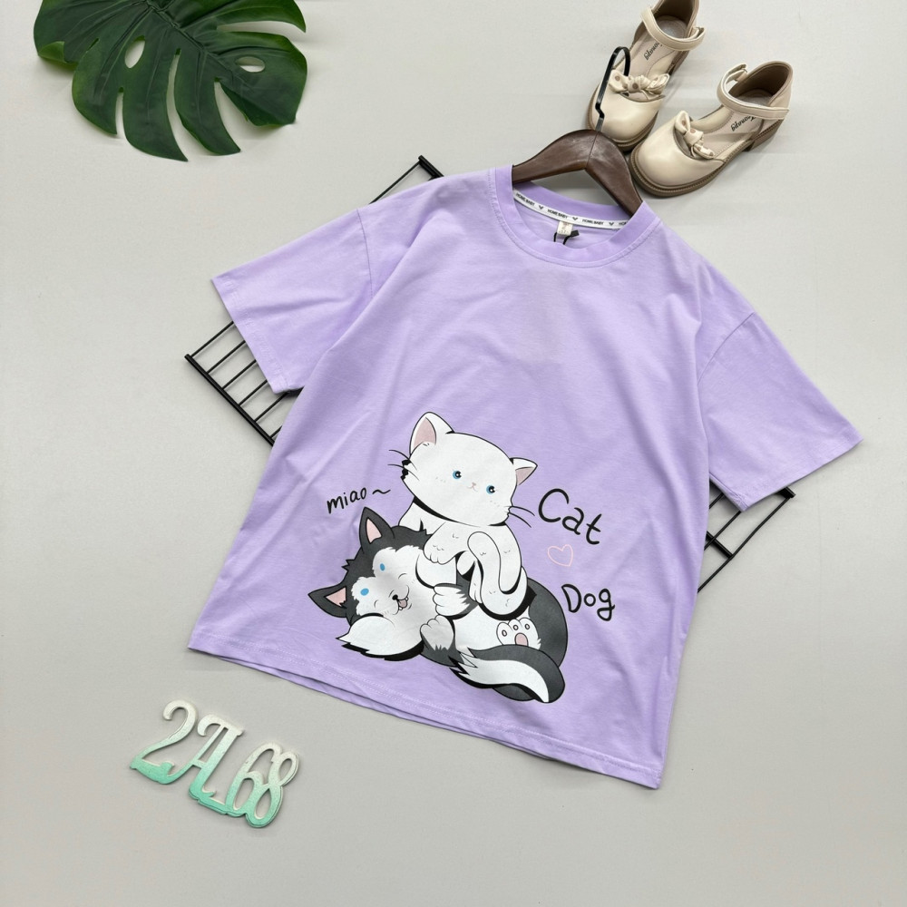 Детская футболка фиолетовая купить в Интернет-магазине Садовод База - цена 480 руб Садовод интернет-каталог