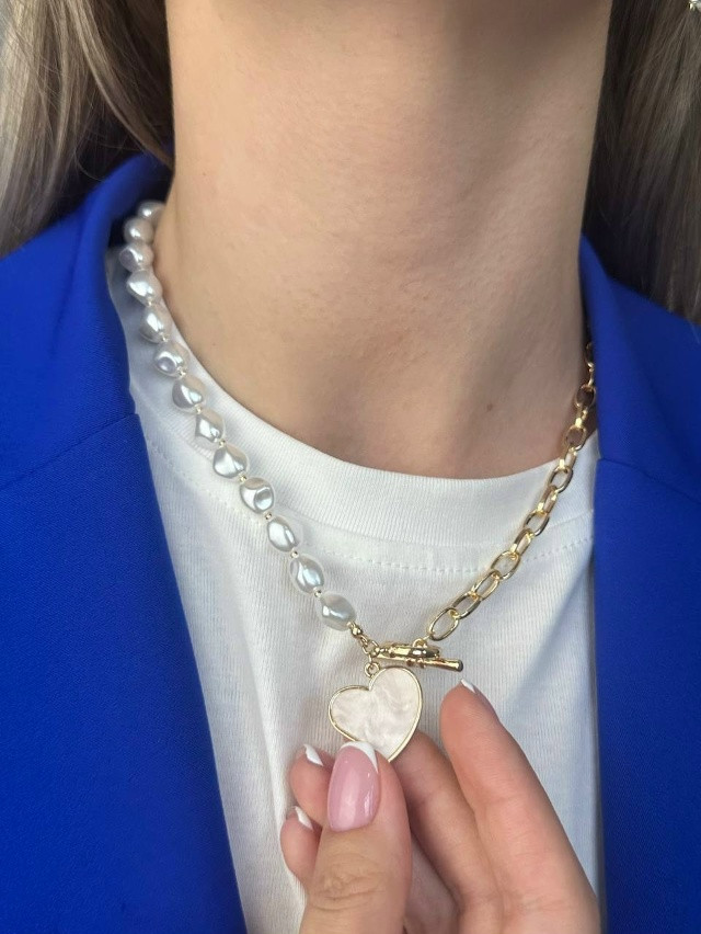 🥰 Колье с сердцем купить в Интернет-магазине Садовод База - цена 200 руб Садовод интернет-каталог