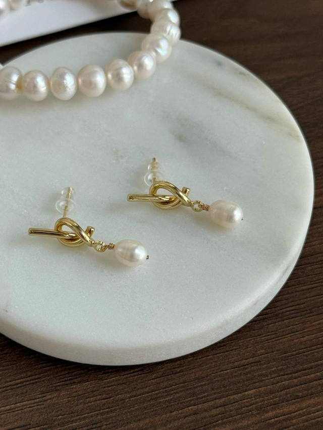 🤍 Серьги с натуральным  жемчугом купить в Интернет-магазине Садовод База - цена 300 руб Садовод интернет-каталог