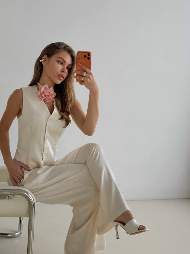 Женский костюм белый купить в Интернет-магазине Садовод База - цена 2200 руб Садовод интернет-каталог