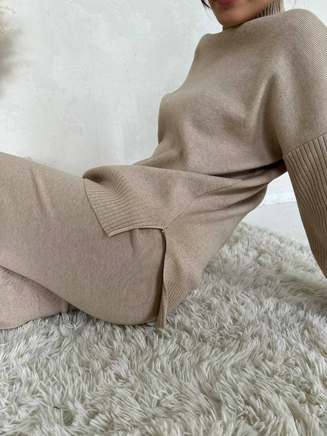 Женский костюм бежевый купить в Интернет-магазине Садовод База - цена 2500 руб Садовод интернет-каталог