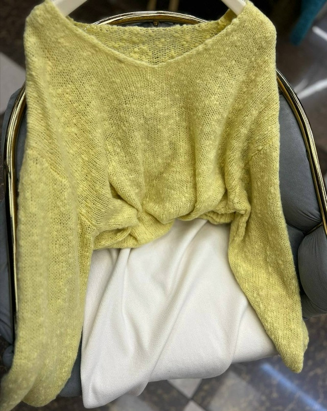 Женская кофта желтая