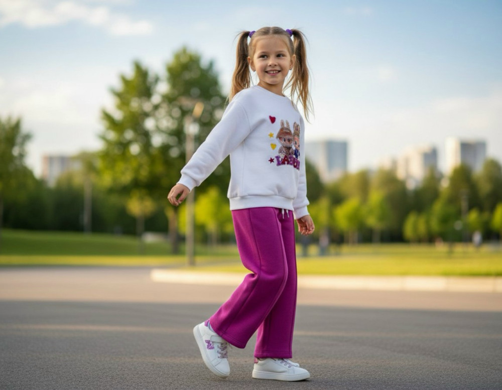 Детский костюм розовый