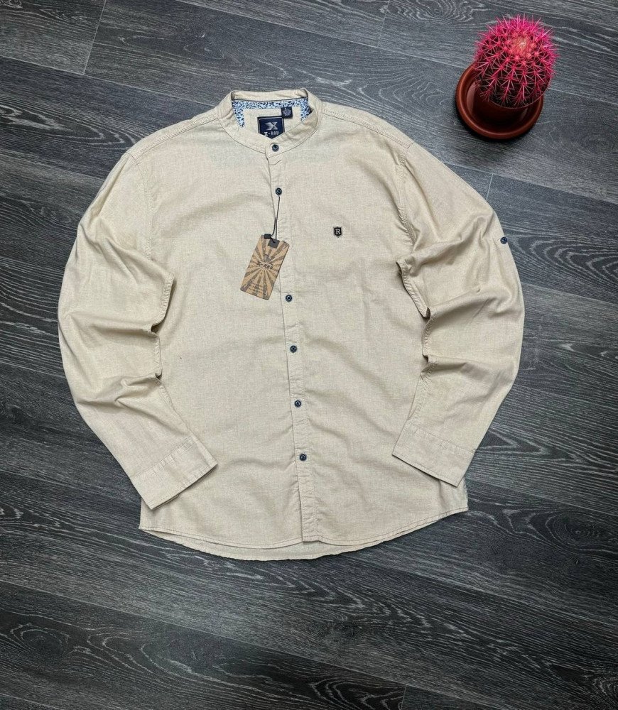 Мужская рубашка бежевая купить в Интернет-магазине Садовод База - цена 999 руб Садовод интернет-каталог
