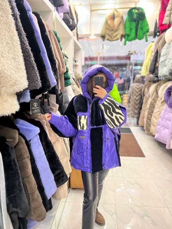 Куртка женская фиолетовая купить в Интернет-магазине Садовод База - цена 25000 руб Садовод интернет-каталог